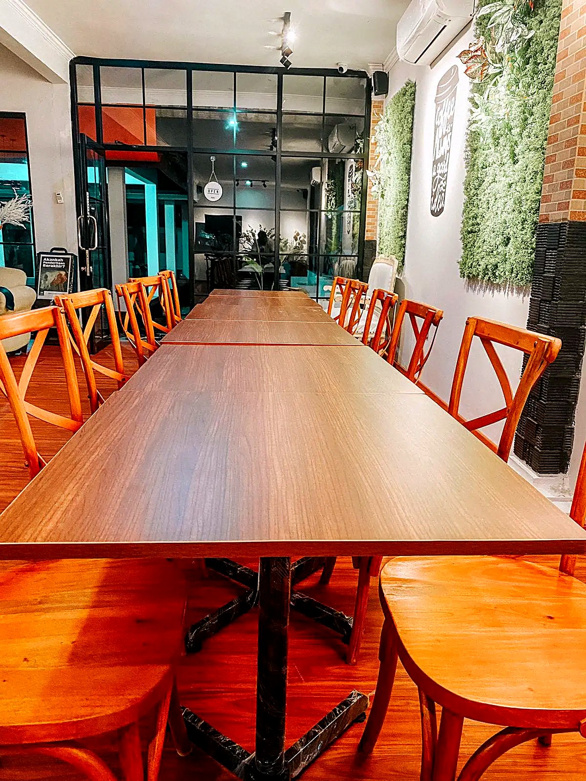 Cozy seating at Sora