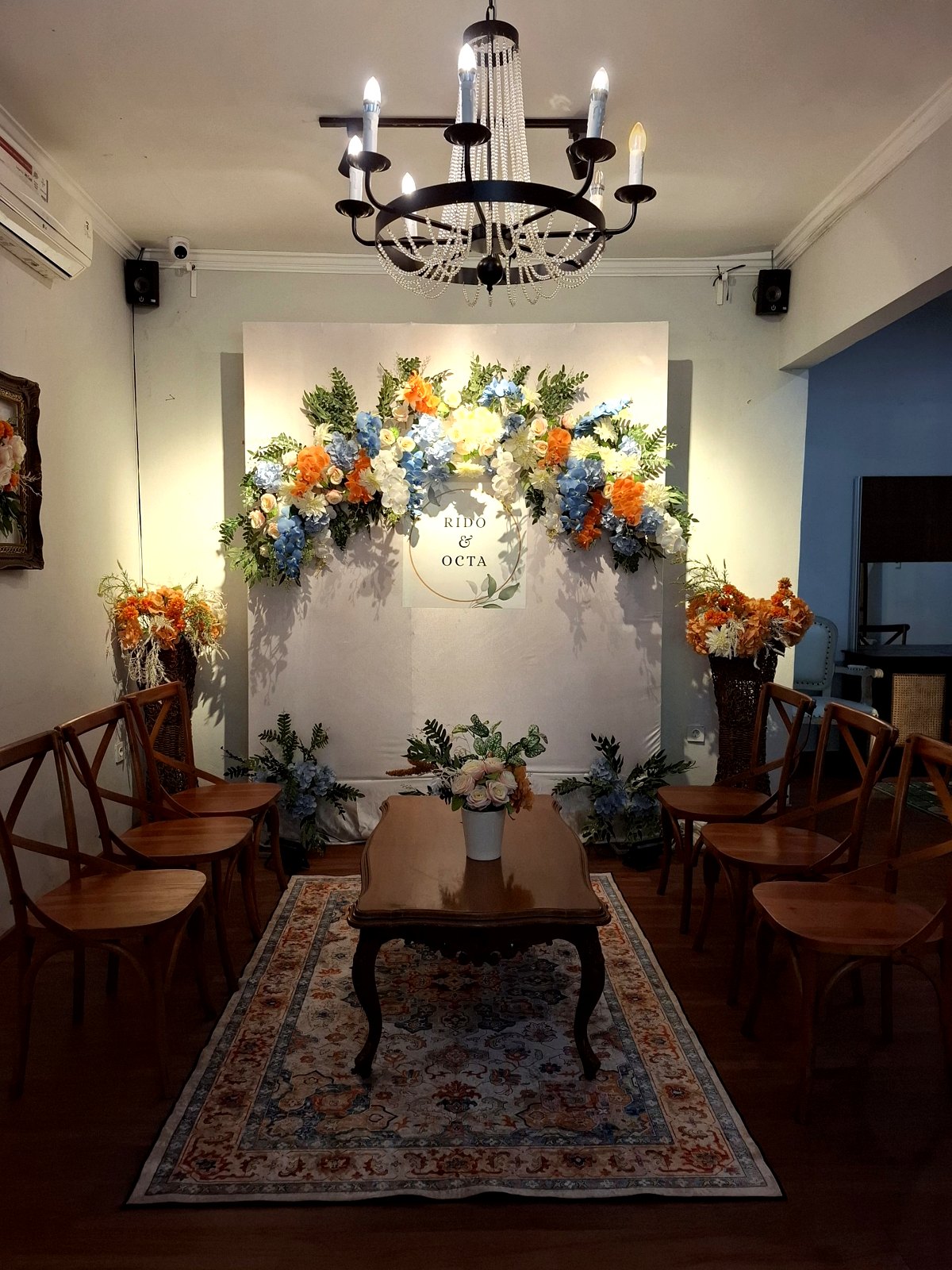Dekorasi lamaran di Sora Cafe
